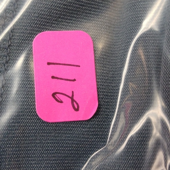 Nike Dri-fit Capri Running Pants size Small Gray & Blue, zip waistband pocket - Picture 12 of 12